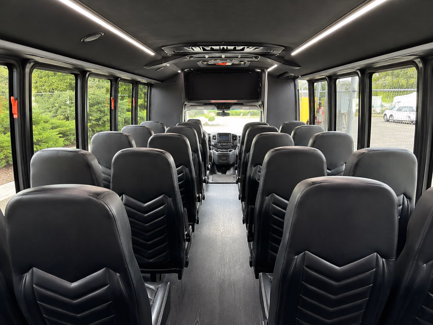 corpus christi 20 passenger minibus interior