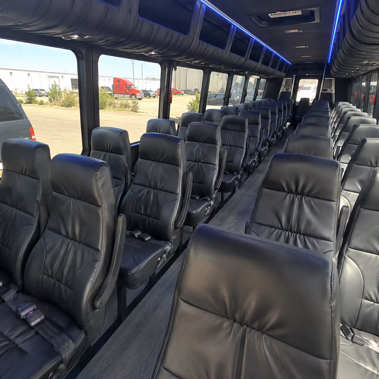 corpus christi 30 passenger minibus inside