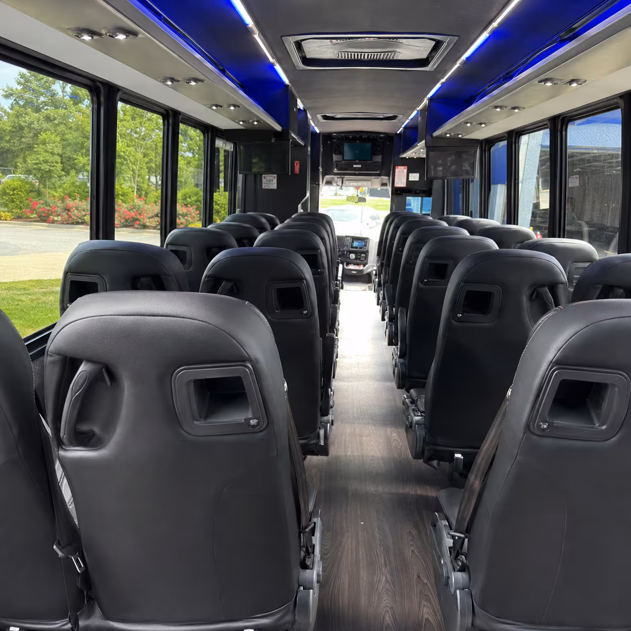 corpus christi 35 passenger minibus inside