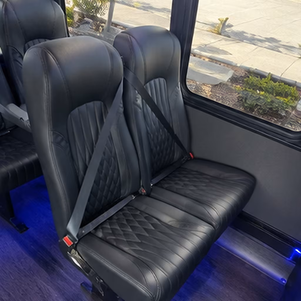 corpus christi 35 passenger minibus interior