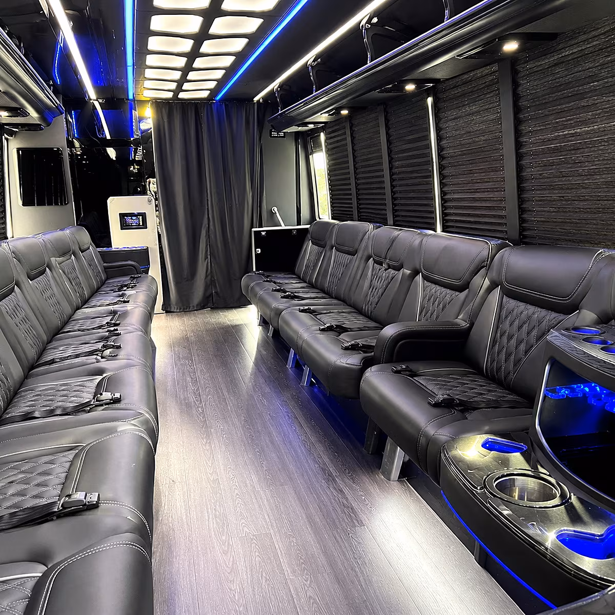 corpus christi party bus rental interior